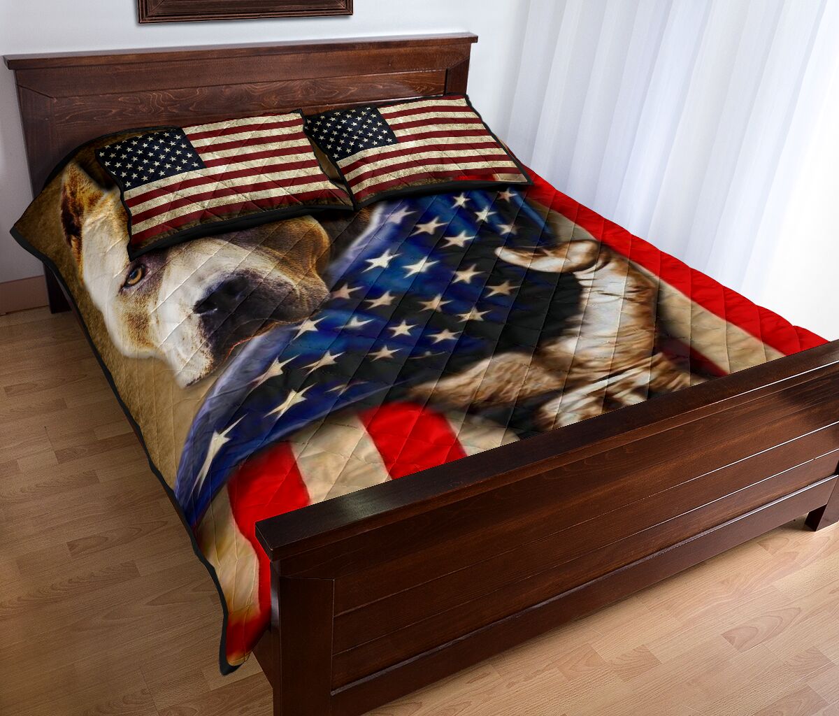 Pitbull Quilt Bed Set - Love Quilt Bedding Set