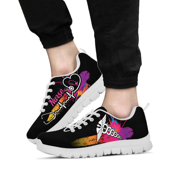 Nurse Hb Art Sneakers, Running Shoes, Shoes For Women, Shoes For Men, Custom Shoes, L- Love Sneakers