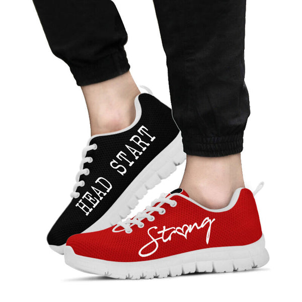 Head Start Black Red Sneakers, Runni- Love Sneakers