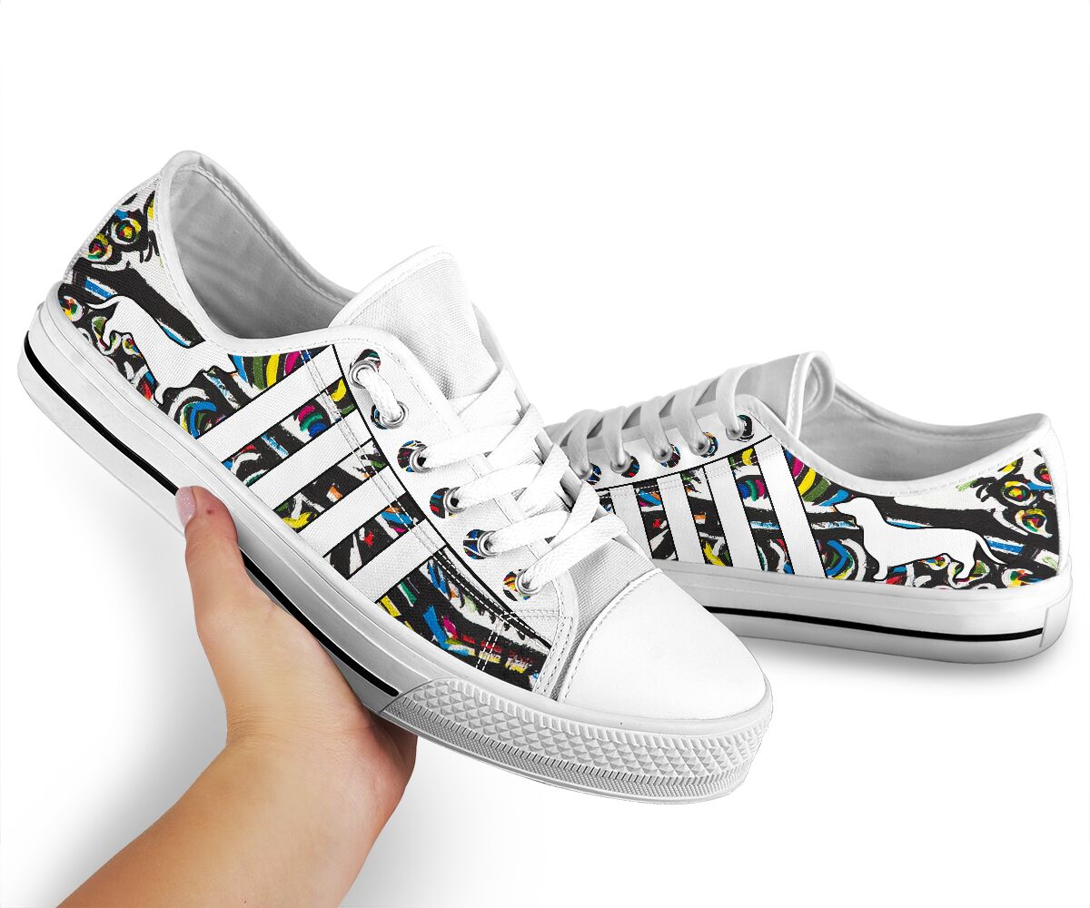 Dachshund Color Wall - Low Top - Nnd Shoe - Love Love Top Shoes