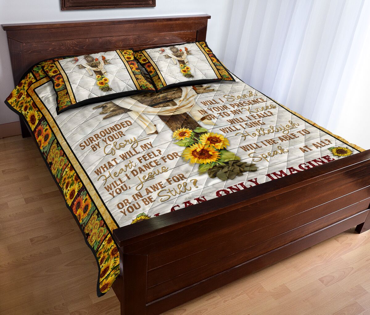 God Cross Quilt Bed Set - Love Quilt Bedding Set