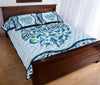 Dolphinaholic Pattern Heart Style Quilt Bed Set - Love Quilt Bedding Set