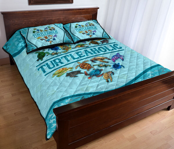 Turtle - Turtleaholic - Aholic - Quilt Bed Set 36 - Love Quilt Bedding Set