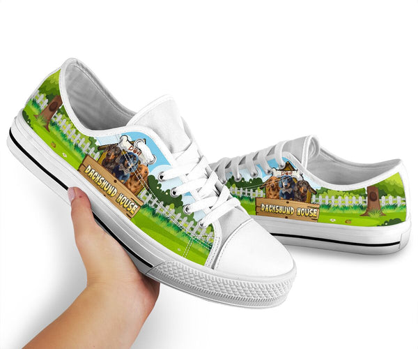 Dachshund House - Low Top Shoe - Love Love Top Shoes