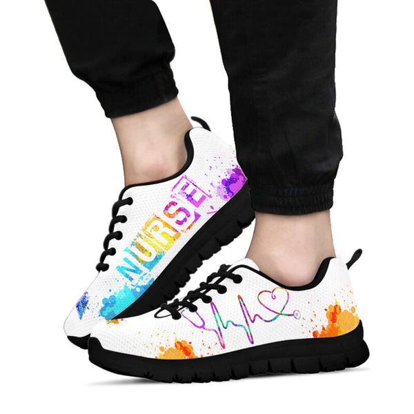 Nurse Heartbeat- White Kd Sneakers, Running Shoes, Shoes For Women, Shoes For Men, Custom Sh- Love Sneakers
