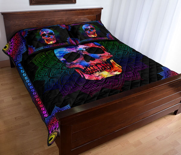 Quilt Bed Set - Skull 85 - Love Quilt Bedding Set