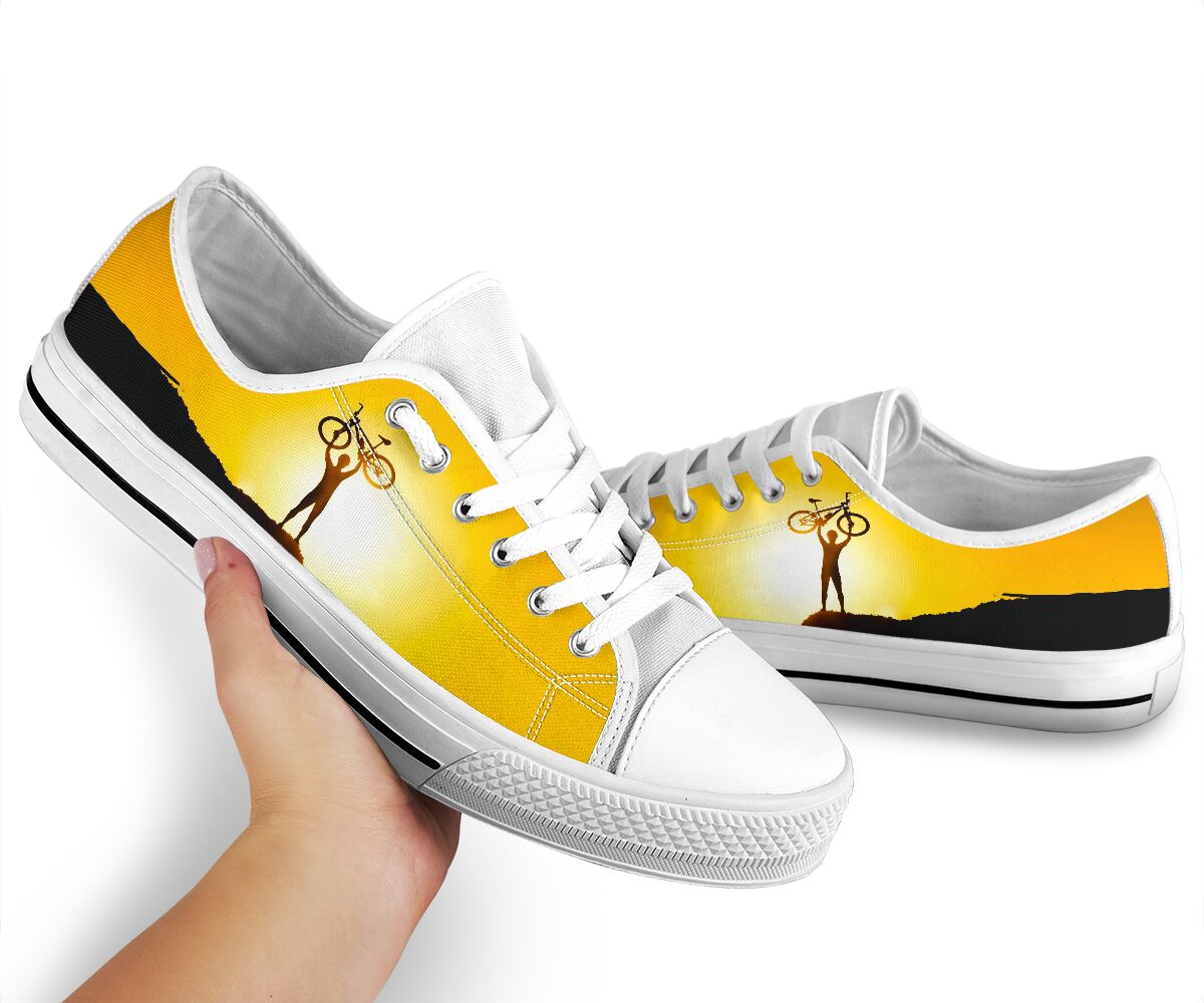 Mountain Bike Cyclist- Low Top Shoe - Love Love Top Shoes
