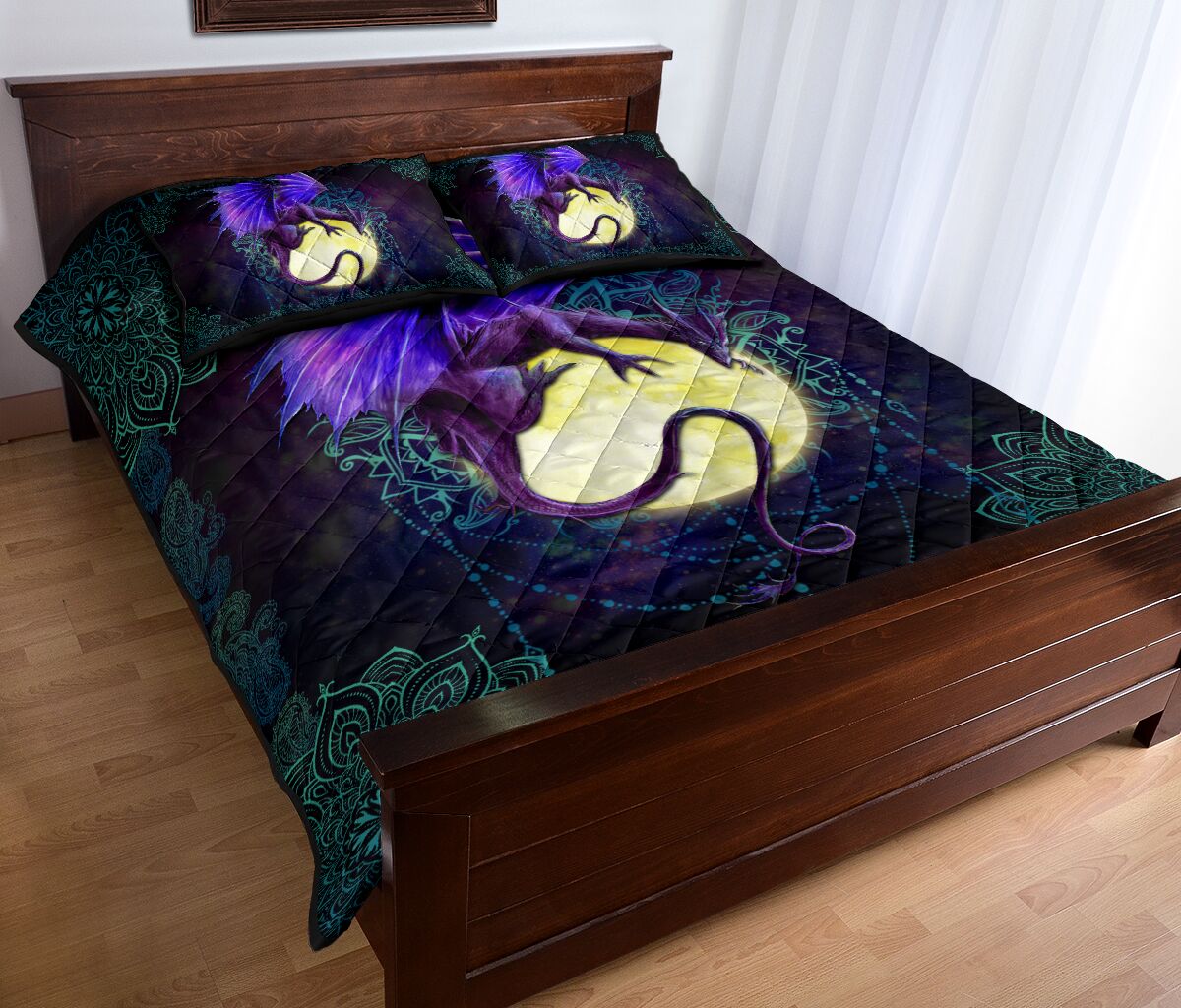Dragon Moon Quilt Bed Set 6- Love Quilt Bedding Set