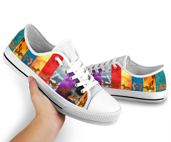 Dachshund Low Top - Dt02 Shoe - Love Love Top Shoes