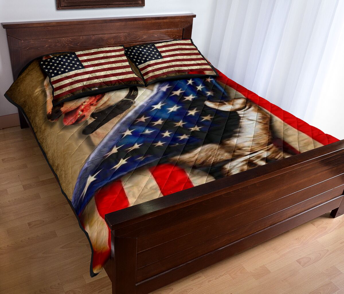 Bull Terrier Quilt Bed Set 15 - Love Quilt Bedding Set