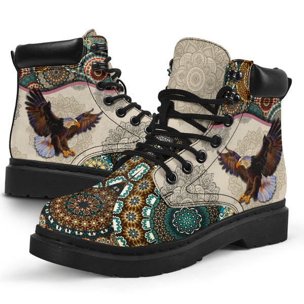 Bald Eagle - Vintage Mandala Asbook Kd - Love All Season Boots