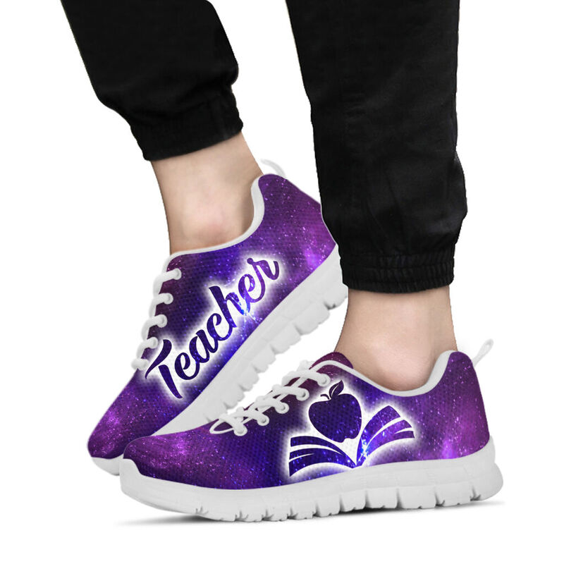 Teacher Galaxy2- Purple Kd Sneakers, Running Shoes, Shoes For Women, Shoes For Men, Custom S- Love Sneakers