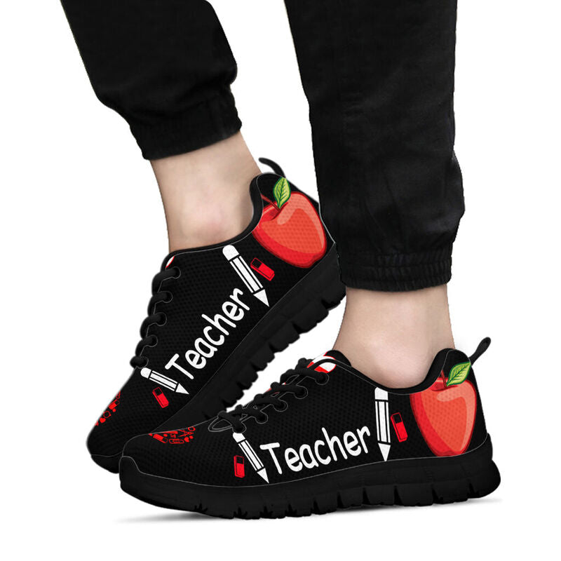 Teacher Heart Icon Shoes Sneakers, Running Shoes, Shoes For Women, Shoes For Men, Custom Sh- Love Sneakers