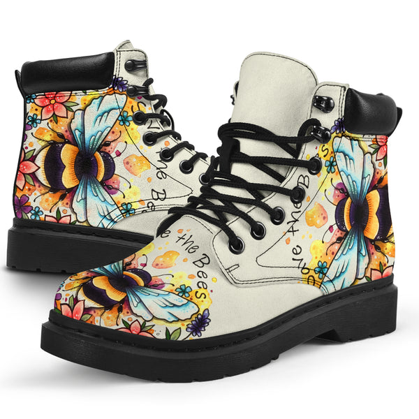 Bee Flower Watercolor - Love All Season Boots