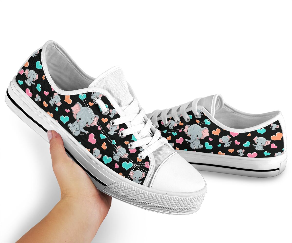 Elephant Heart Low Top Shoes