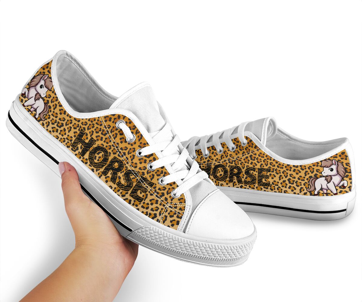 Horse Leopard Skin Low TopShoes