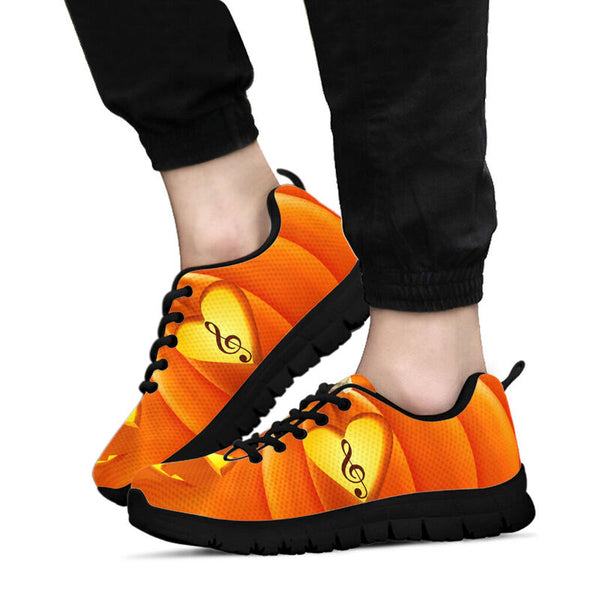 Music Teacher Pumpkin Shoes Sneakers, Running Shoes, Shoes For Women, Shoes For Men, Custom - Love Sneakers
