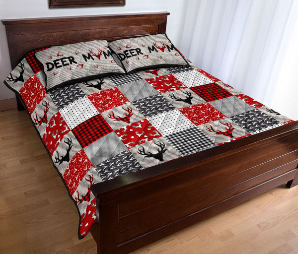 Deer Pattern Style Quilt Bed Set - Love Quilt Bedding Set