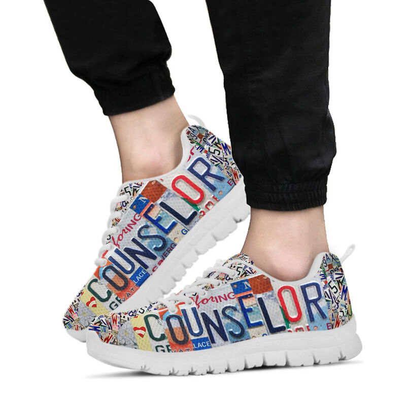Counselor  License Plates Sneakers, Running - Love Sneakers