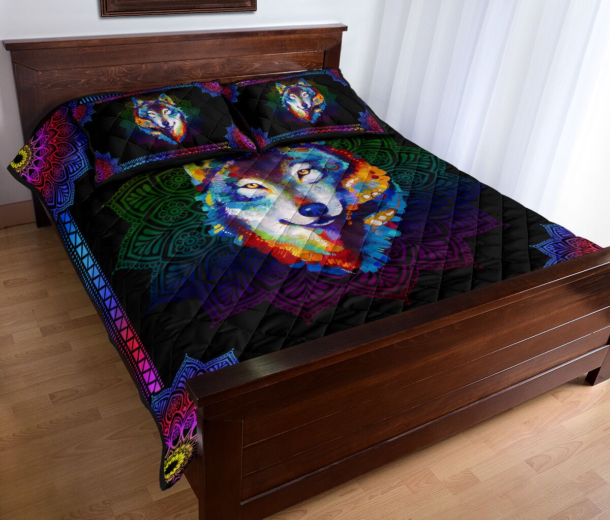 Quilt Bed Set - Wolf 12 - Love Quilt Bedding Set