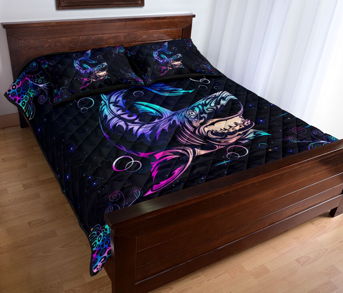 Shark Quilt Bed Set 8- Love Quilt Bedding Set