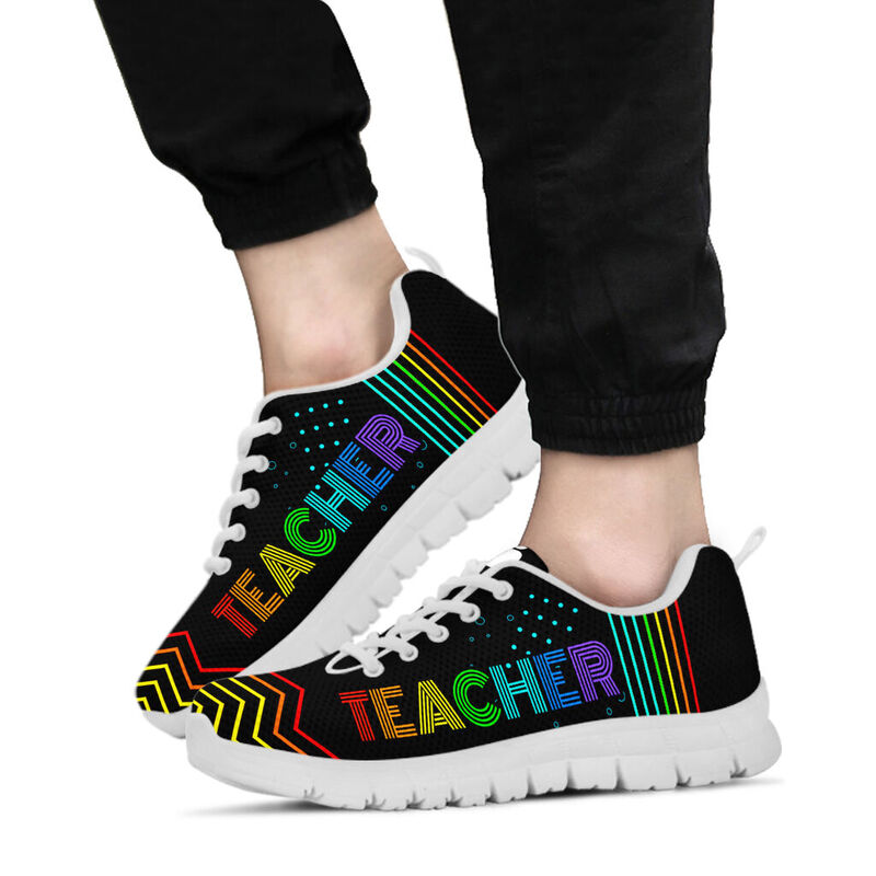 Teacher Color Line Shoes Sneakers, Running Shoes, Shoes For Women, Shoes For Men, Custom Sh- Love Sneakers