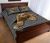 Sloth Streaky Style Quilt Bed Set - Love Quilt Bedding Set