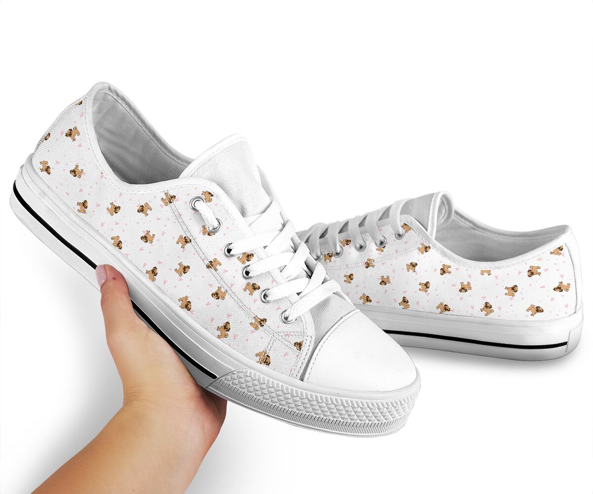 Pug Shoes -  Love Low Top Shoes