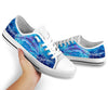 Dolphin Art Painting - Low Top Shoe - Love Low Top Shoes