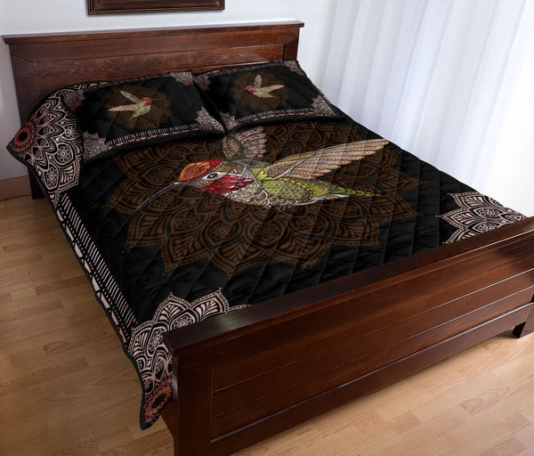 Humming Birds Quilt Bed Set 55 - Love Quilt Bedding Set