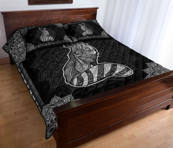 Raccoon Quilt Bed Set 15 - Love Quilt Bedding Set