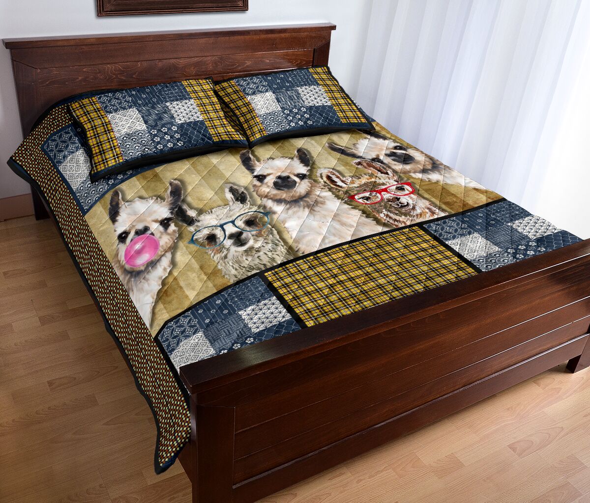Llama Quilt Bed Set 29 - Love Quilt Bedding Set