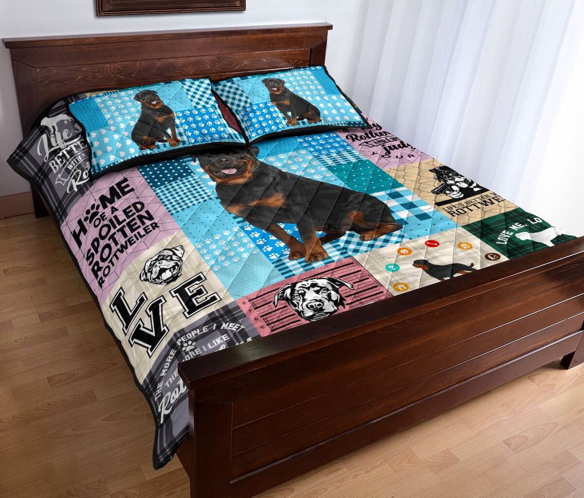 Rottweiler Caro - Bed Set - Love Quilt Bedding Set
