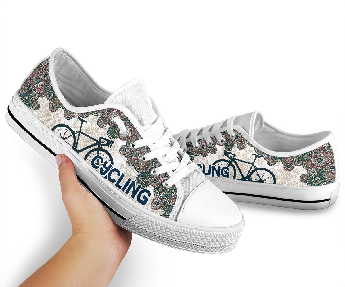 Cycling Mandala - Low Top Shoe - Love Love Top Shoes