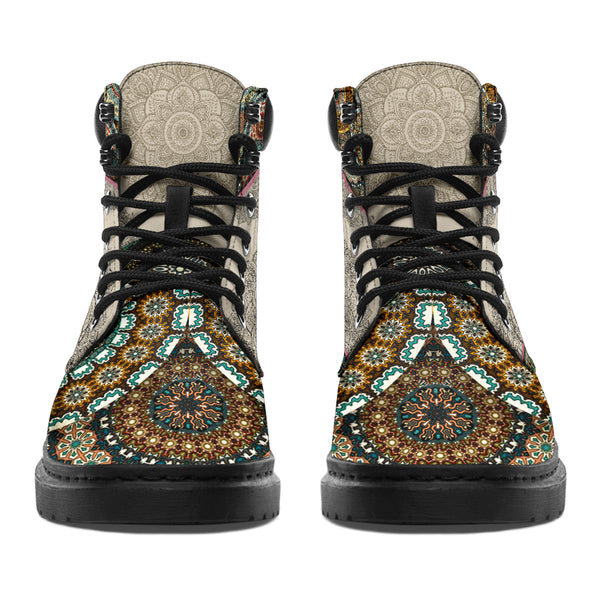 Tuxedo Cat - Vintage Mandala Asboot Kd - Love All Season Boots