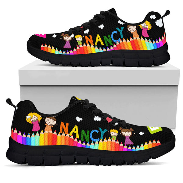 Nancy Early Childhood Abc - Black Kd Sneakers, Running Shoes, Shoes For Women, Shoes For Men- Love Sneakers
