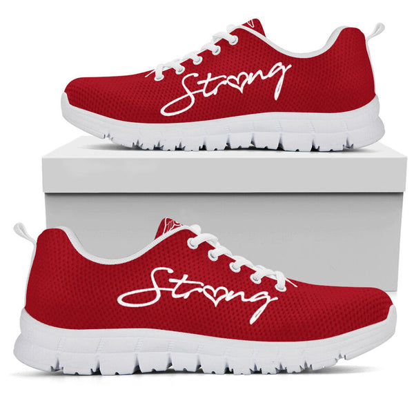 Nurse-strong Red Sneakers, Running Shoes, Shoes For Women, Shoes For Men, Custom Shoes, L- Love Sneakers