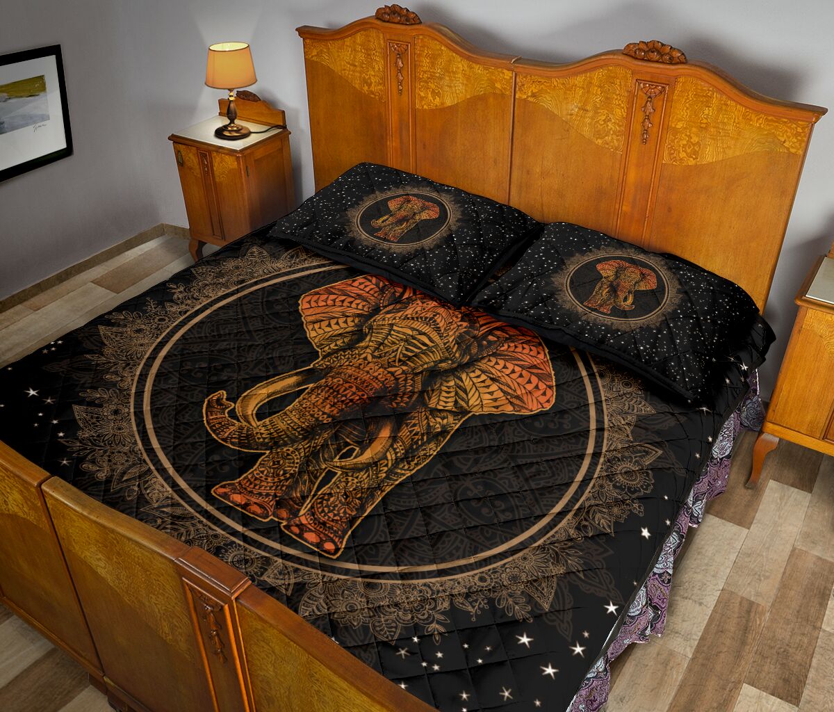 Quilt Bed Set - Elephant 4 - Love Quilt Bedding Set