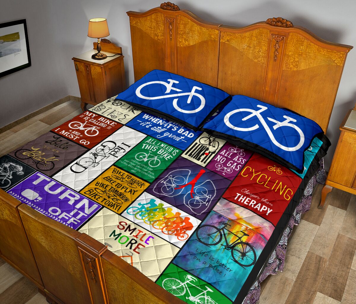 Cycling Unlimited - Bed Set - Love Quilt Bedding Set