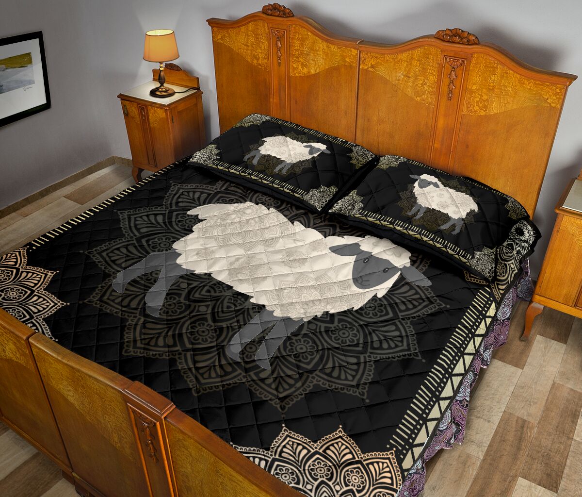 Sheep Quilt Bed Set 1 - Love Quilt Bedding Set