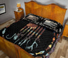 Fishing - Ameracan Flag - Quilt Bed Set 47 - Love Quilt Bedding Set