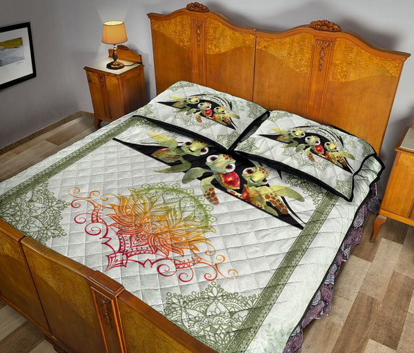 Quilt Bed Set - Turtle - Live Love Laugh 64 - Love Quilt Bedding Set