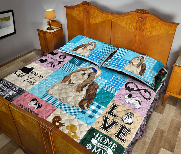 Shih Tzu Caro - Quilt Bed Set - Love Quilt Bedding Set