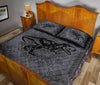 Dinosaur Mandala Grey Quilt Bed Set - Love Quilt Bedding Set