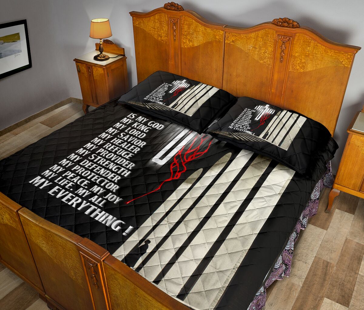 God Jesus Is My God Church Of Light Style Quilt Bed Set - Love Quilt Bedding Set