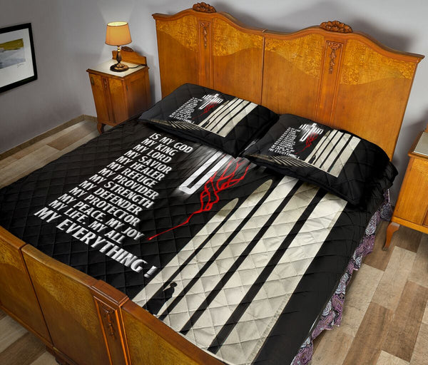 God Jesus Is My God Church Of Light Style Quilt Bed Set - Love Quilt Bedding Set