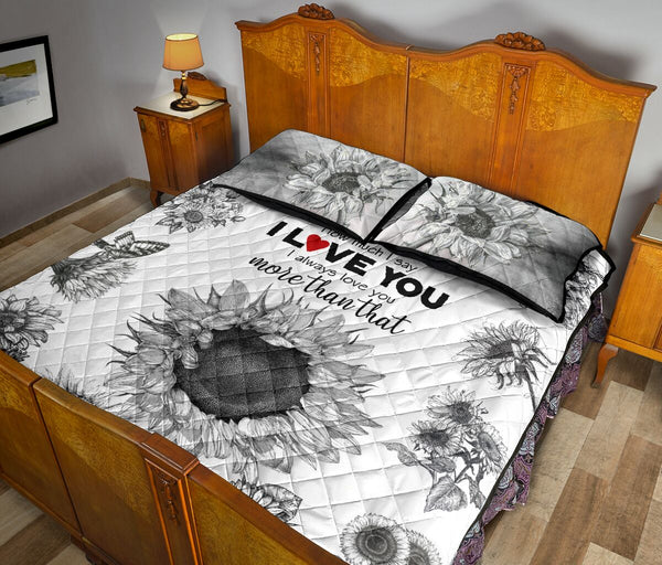 Quilt Bed Set - To My Mom - Sunflower - No Matter 78 - Love Quilt Bedding Set