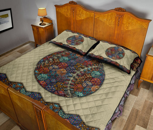 Quilt Bed Set - Mandala - Baseball 37 - Love Quilt Bedding Set