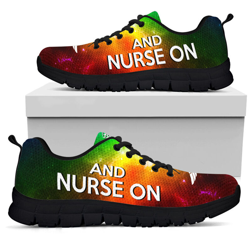 Nurse - Keep Calm Shoes Sneakers, Running Shoes, Shoes For Women, Shoes For Men, Custom Shoe- Love Sneakers