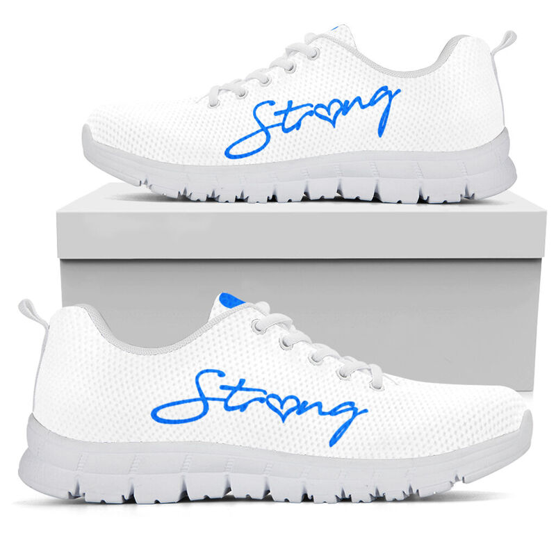 Preschool Strong Blue White Kd Sneakers, Running Shoes, Shoes For Women, Shoes For Men, Cust- Love Sneakers